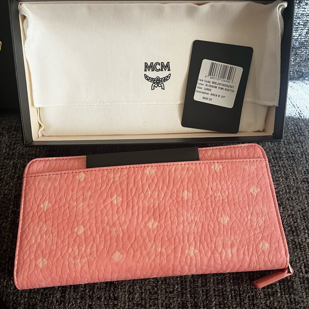 MCM Pink Leather Wallet